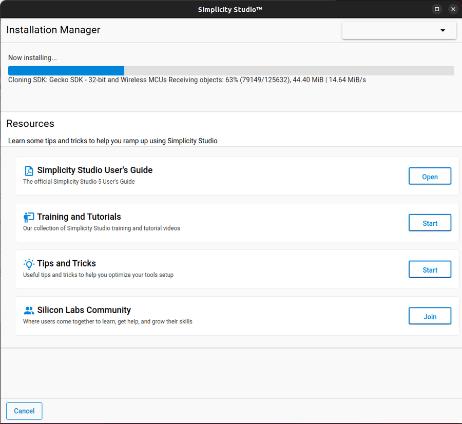 sdk download progress