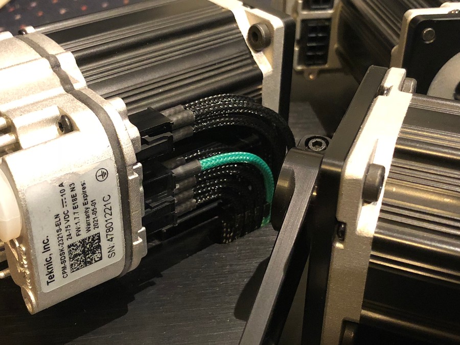 Individually sleeved motor looms