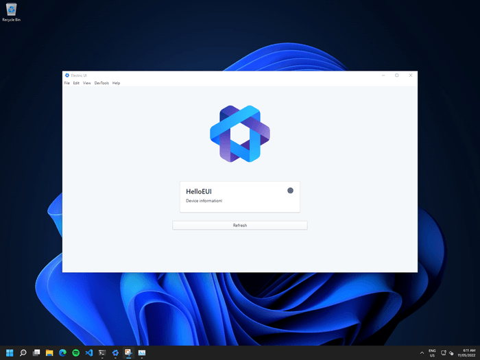 MacOS, Linux and Windows operating systems all displaying the Electric UI connections page