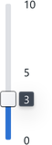Screenshot of component Slider vertical