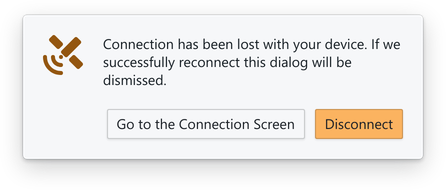 Screenshot of component DisconnectionModal basic